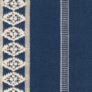 Product weergave van de stof Elitis Onomichi Erika-CN-012-47 in de blauwe kleur Sur la rive immobile