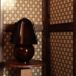 kamerscherm met de stof Elitis -hiroko-genzo-li-914-21 in geel Art du geste