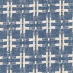 Product weergave van de blauwe stof Elitis -hiroko-genzo-li-914-47