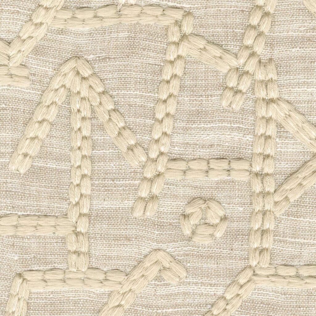 Product weergave van de stof Elitis onomichi-hiro-lz-917-06 in wit katoen