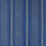 Patroon de stof Elitis Onomichi Kana LZ 916-47 de kleur blauw: Poussière d'encre