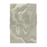 Product weergave van het wollen Limited Edition vloerkleed Arcadia ACR15318 Frosted Mint Rectangle in zacht groen