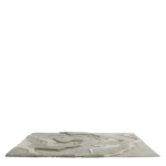 Vooraanzicht van het wollen Limited Edition vloerkleed Arcadia ACR15318 Frosted Mint Rectangle in zacht groen