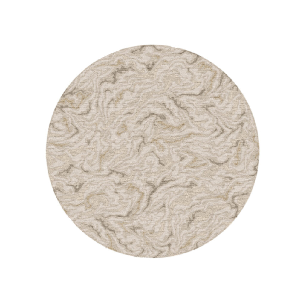 Product weergave van het ronde vloerkleed Limited Edition Arabesque Low AACL36355 Moonstone Circle