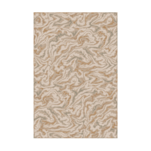 Product weergave van het roest oranje vloerkleed van Limited Edition Arabesque Low AARL23334 Amberlight Rectangle