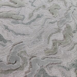 detail weergave van het grijze vloerkleed van Limited Edition Arabesque_High_AARH20337_Dawn_Rectangle