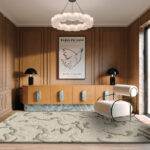 Interieurweergave van het Limited Edition Arabesque_High_AARH17336_Abalone vloerkleed