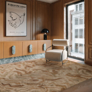 Interieur weergave van het vloerkleed: Limited Edition Arabesque_High_AARH23334_Amberlight_Rectangle