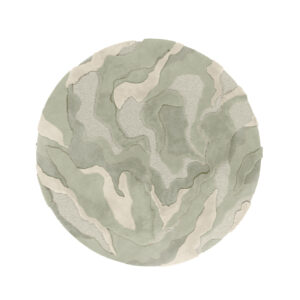 Product weergave van het ronde Limited Edition Arcadia vloerkleed ACC15318 in Frosted Mint