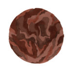 Product weergave van het ronde vloerkleed Limited Edition Arcadia ACC41317 Rosewood