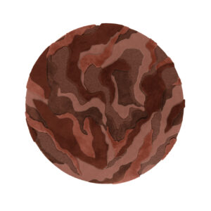 Product weergave van het ronde vloerkleed Limited Edition Arcadia ACC41317 Rosewood