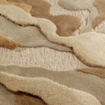 Detail weergave van het Limited Edition vloerkleed Arcadia ACR13301 Sandy Beach Rectangle in oker geel