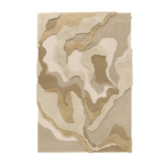 Product weergave van het Limited Edition vloerkleed Arcadia ACR13301 Sandy Beach Rectangle in oker geel