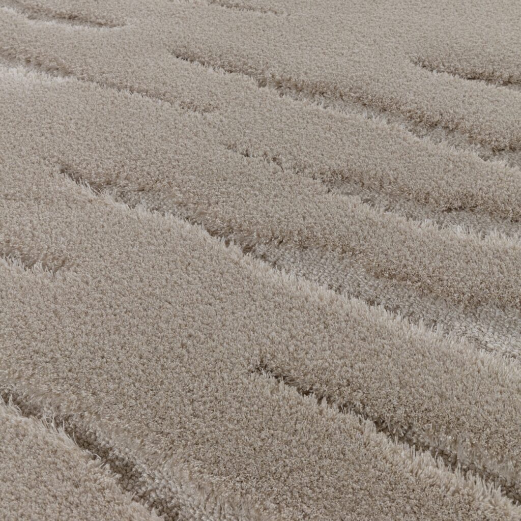 Detail van het Limited Edition Cosmic Kinga High CMH38292 vloerkleed in de kleur Alabaster