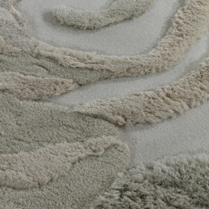 Detail weergave van het mintgroene Limited Edition vloerkleed Utopia UTO2215349 Phantom Green Organic 21