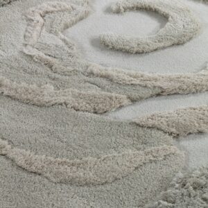 Detail weergave van het mintgroene Limited Edition vloerkleed Utopia UTO2215349 Phantom Green Organic 21