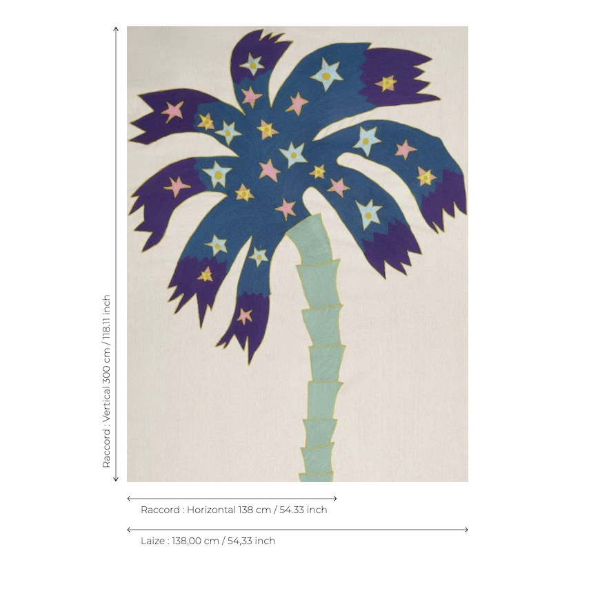 Patroon van Pierre Frey F3564001 les palmes dalma 2 patroon