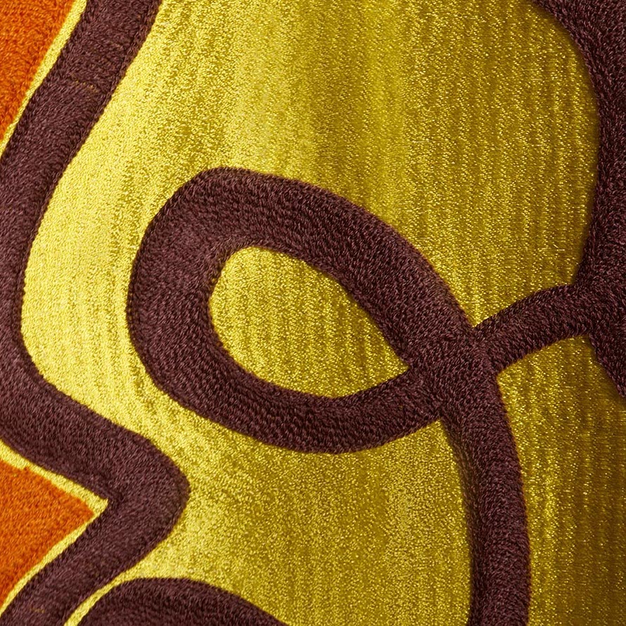 Goudkleurig Bordure detail van Pierre Frey stof Beau Monde 1- F2362001