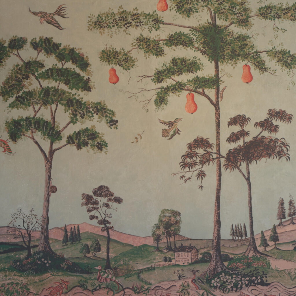 Product weergave van het Andrew Martin Mythical Land Summer Storm behang