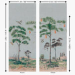 Patroon weergave van het Andrew Martin Mythical Land Summer Storm behang