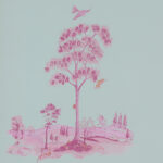 Product weergave van het Andrew Martin Pear Tree Sunset Pink behang