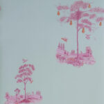 Product weergave van het Andrew Martin Pear Tree Sunset Pink behang