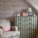 Interieur weergave van het Andrew Martin-ark-cloud behang