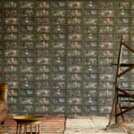 Interieur weergave van Andrew Martin collector-mini-behang