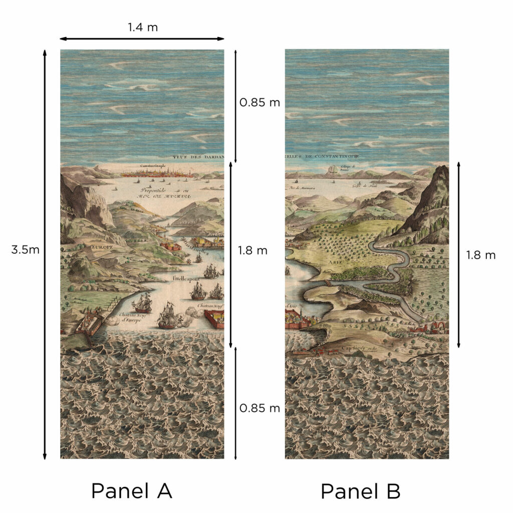 Patroon weergave van het Andrew Martin constantinople panorama behang