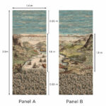 Patroon weergave van het Andrew Martin constantinople panorama behang