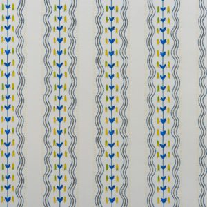 Product weergave van het Andrew Martin-hearty-periwinkle behang