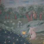 Detail van het behang Andrew Martin lantern-parade-dusk