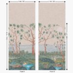 Patroon weergave van het Andrew Martin lantern-parade-dusk panorama behang