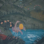 Detail van het panorama behang Andrew Martin lantern-parade-midsummer