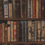 product weergave van het Andrew Martin library-multi behang