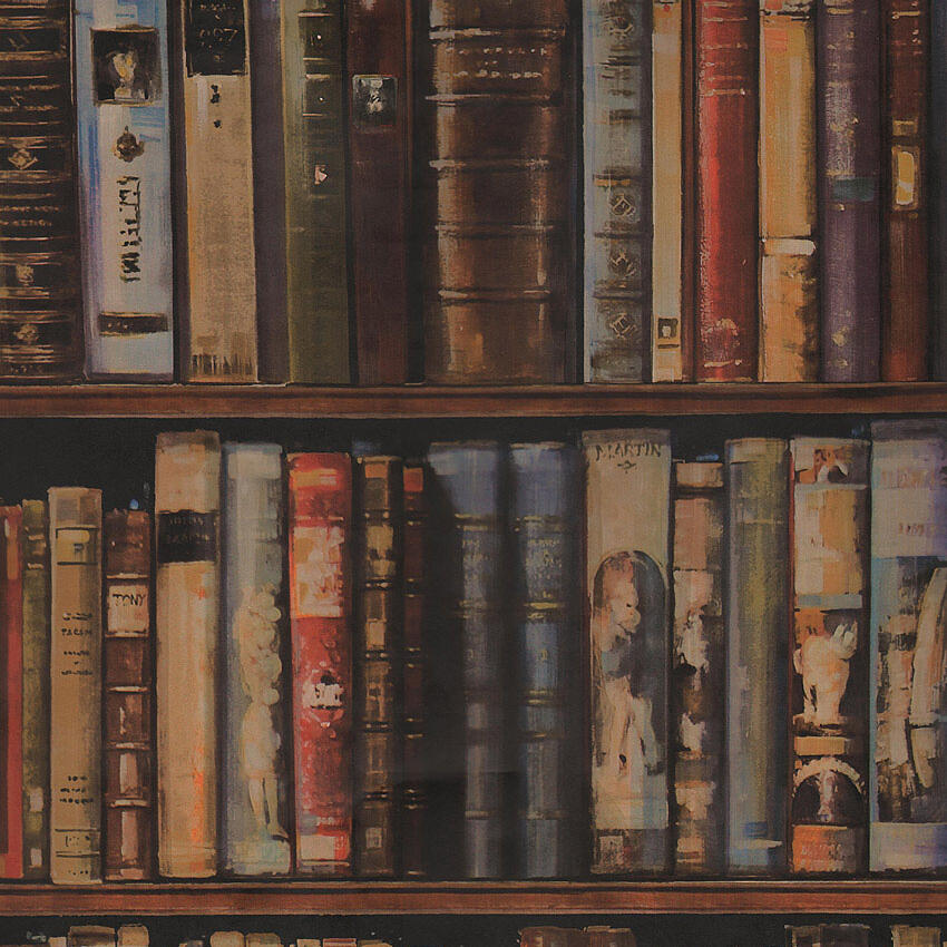 product weergave van het Andrew Martin library-multi behang