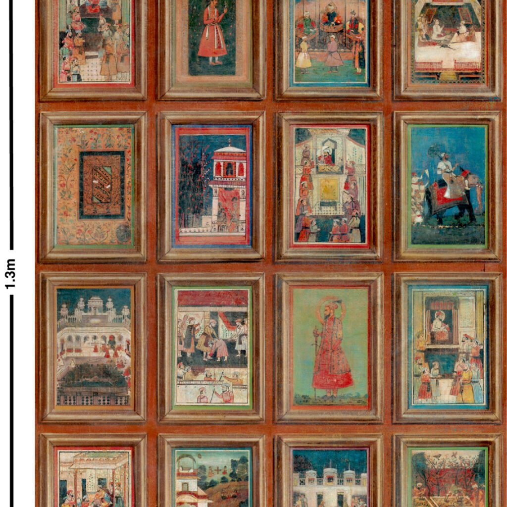 Patroon weergave van het Andrew Martin miniatures behang