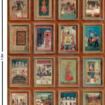 Patroon weergave van het Andrew Martin miniatures behang