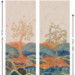 Patroon van het Andrew Martin rufus-mist panorama behang
