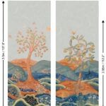 Patroon weergave met het Andrew Martin rufus-summer panorama behang