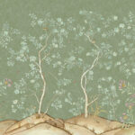 patroon weergave van het Andrew Martin songbird-spring behang