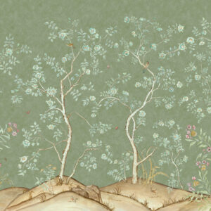 patroon weergave van het Andrew Martin songbird-spring behang