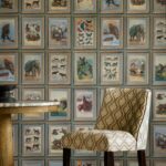Interieurweergave van het Andrew Martin zoology behang