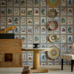 Interieurweergave van het Andrew Martin zoology behang