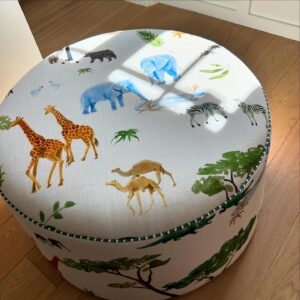 Poef met de stof andrew-martin-fabric-noah-multi