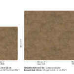 Patroon van het bruine Elitis Alliages Nemura rm-1151-70 behang met bladmotief