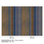 Patroon van het Elitis-cartagena-cannelure-rm-1147-40 gestreepte behang