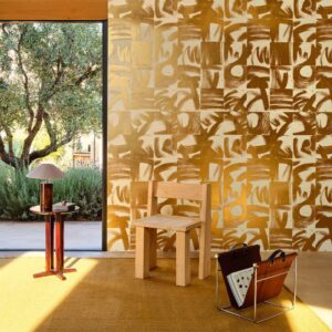 Interieur weergave van het Elitis-gestes-mesure-lp-1154-90 behang
