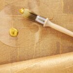 detail weergave van het Elitis gestes strate-metal-VP 1052-91 behang