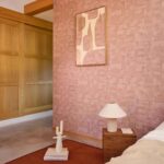Interieur weergave van het Elitis behang Gestes Strate VP 1051-50